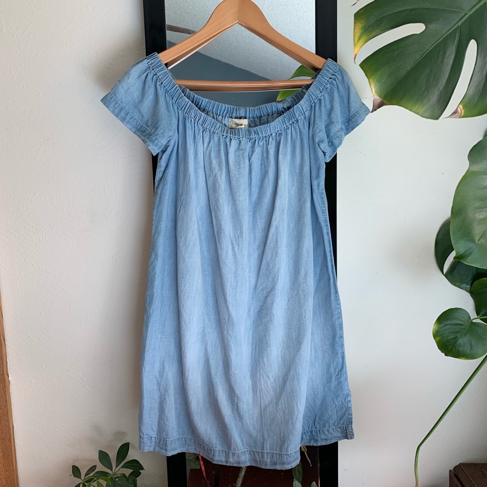 Cloth & Stone denim chambray dress
